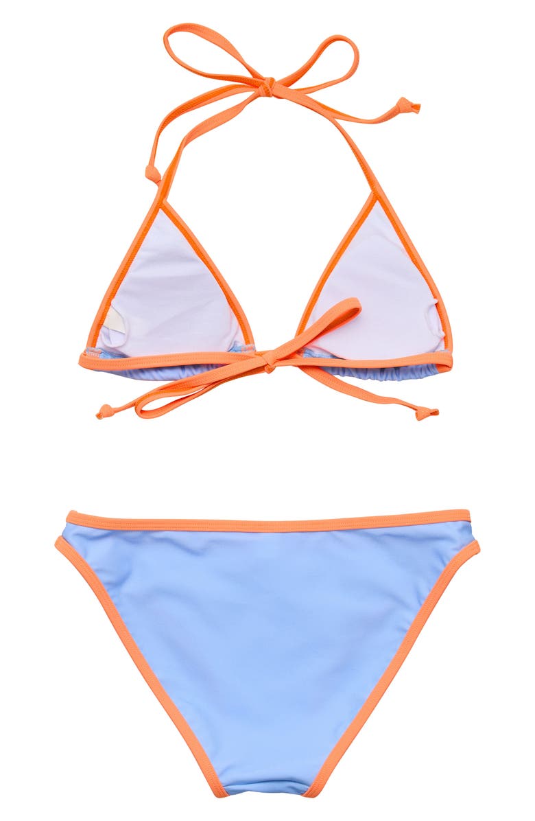 Snapper Rock Kids' The Sea Sorbet Triangle Two-Piece Swimsuit, Alternate, color, Blue