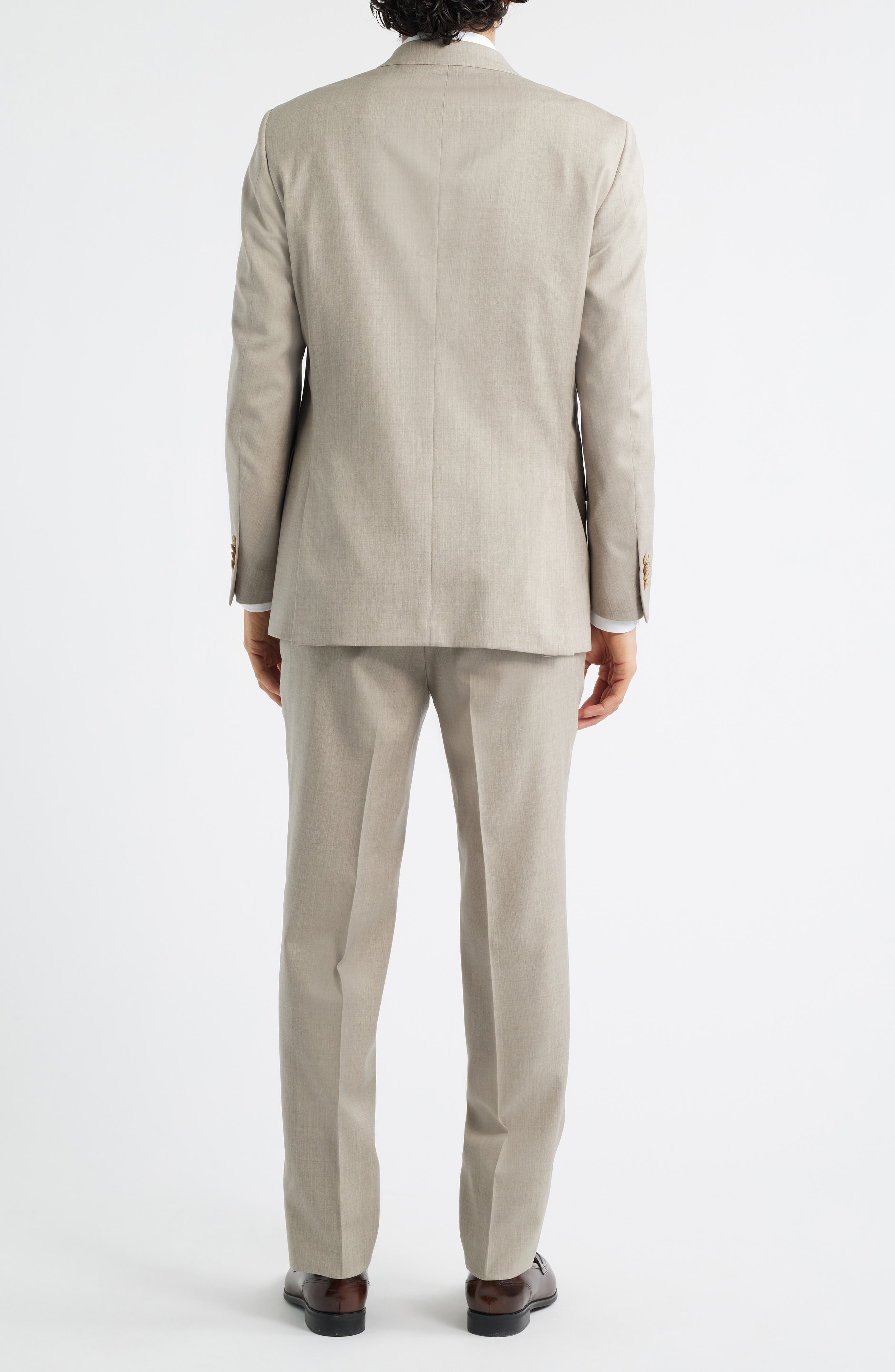 Peter Millar Flynn Classic Fit Tan Wool Suit — фото 2