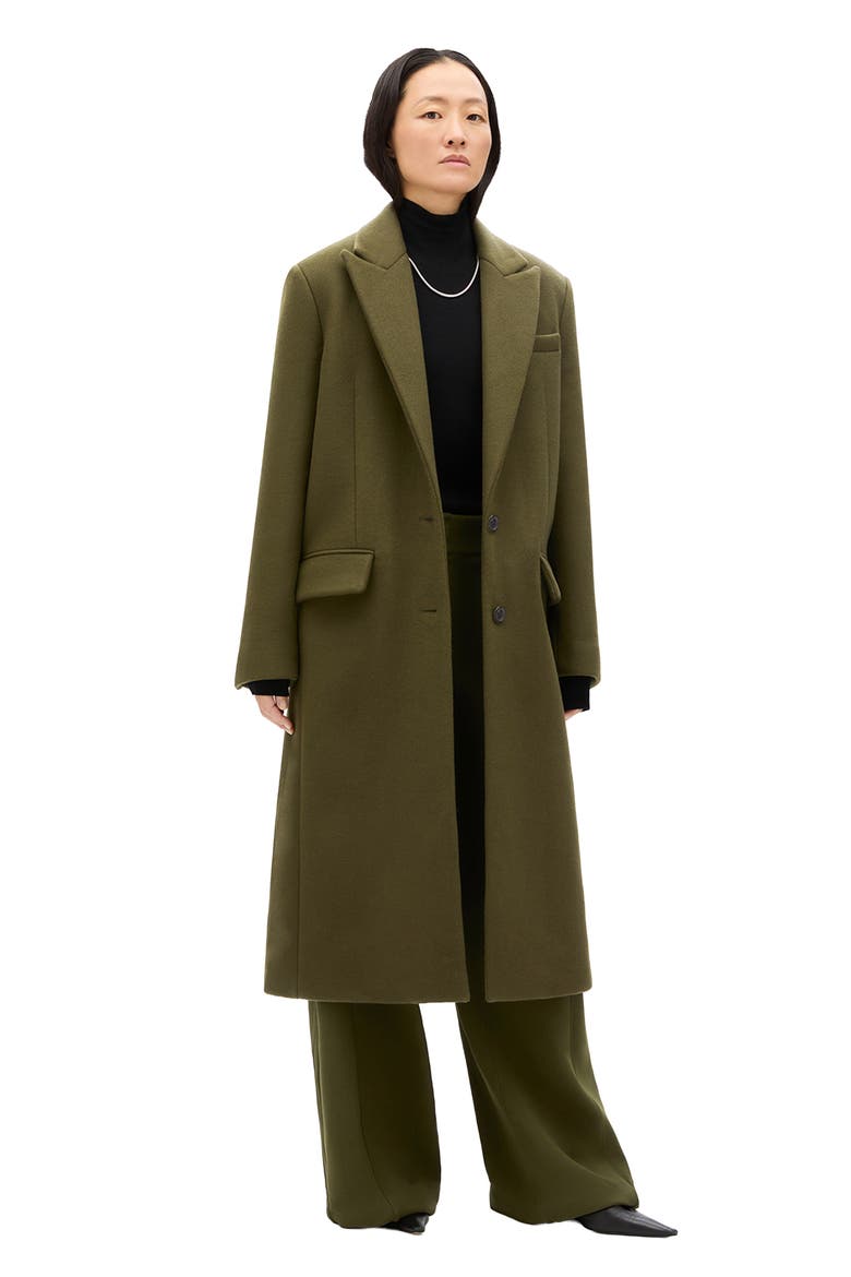 Tailored Overcoat, Main, color, Moss