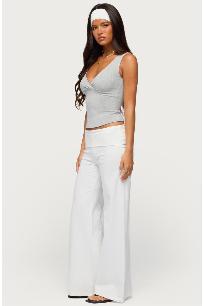 Lalisa V-Neck Tank, Alternate, color, LIGHT-GRAY-MELANGE