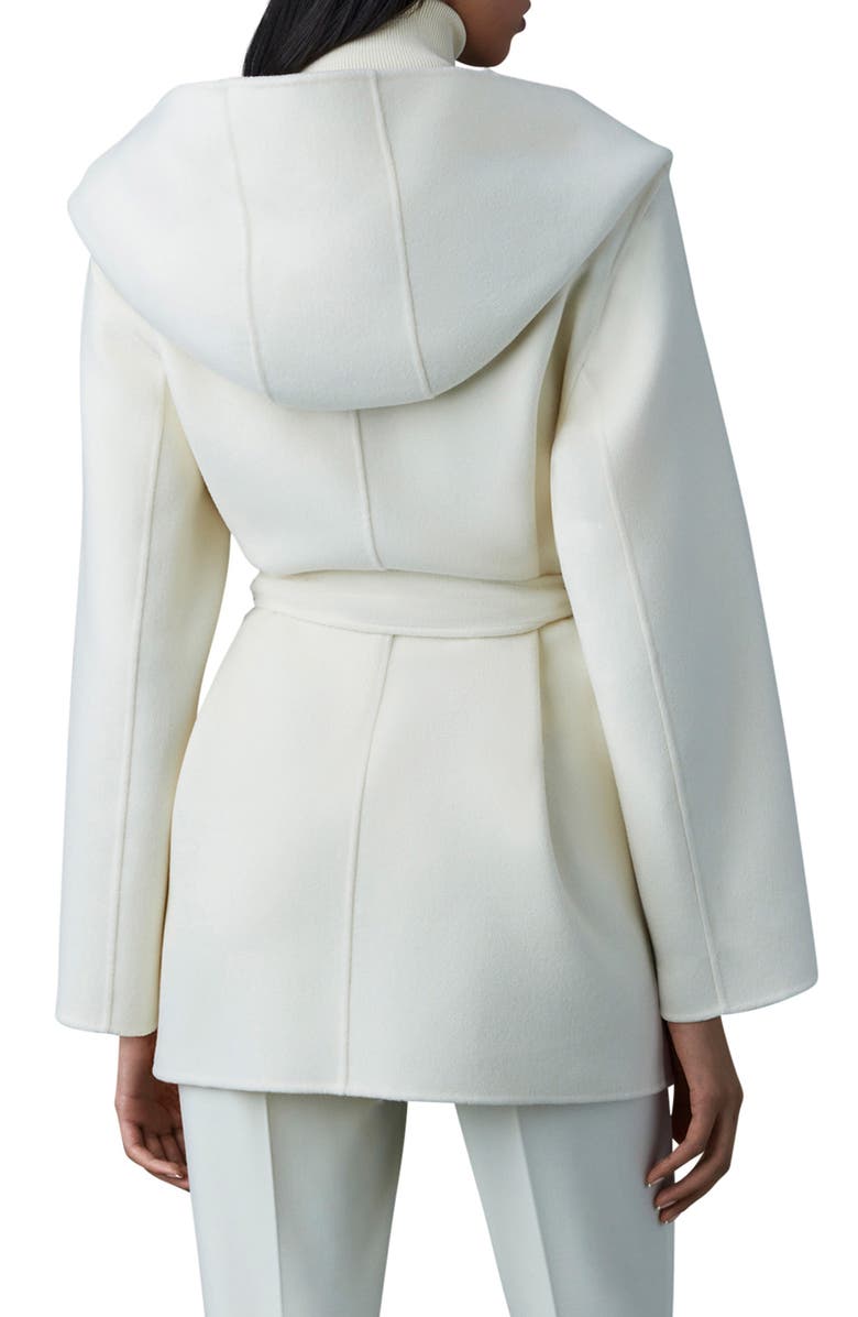 Mackage Azra Belted Double Face Wool Wrap Coat, Alternate, color, 