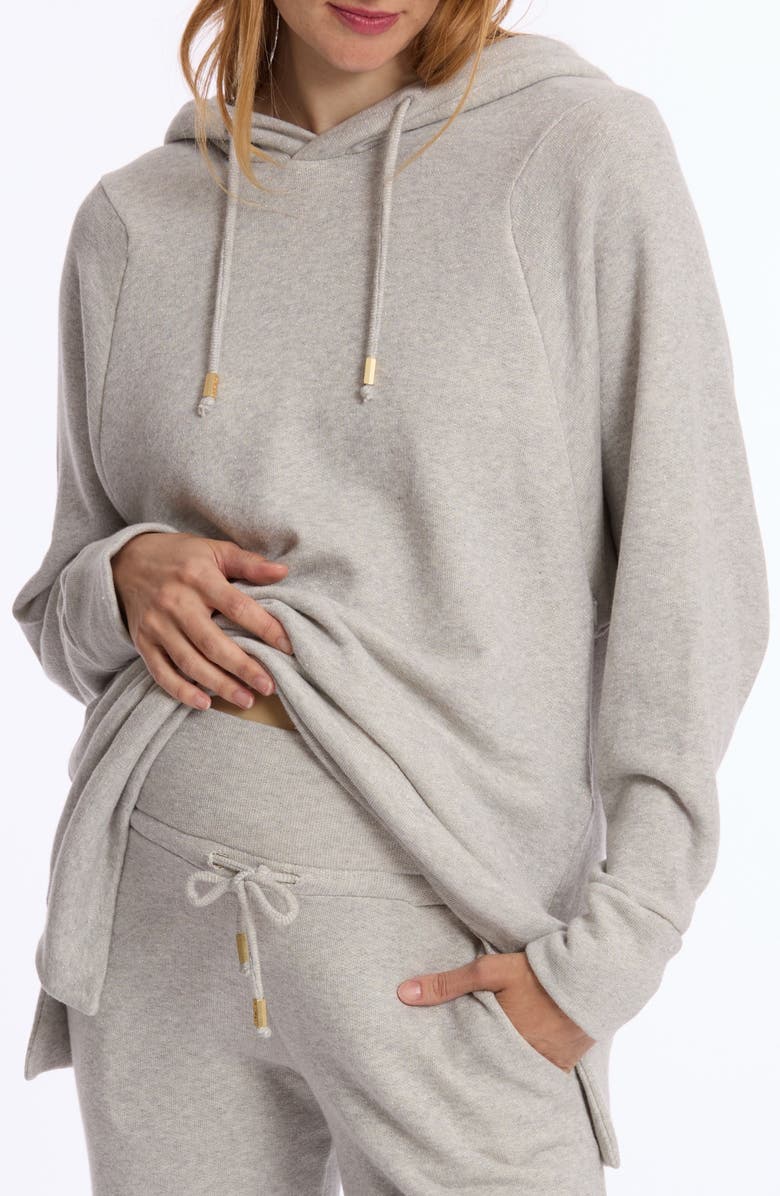 Cache Coeur Maternity and Nursing Hoodie, Alternate, color, Grey
