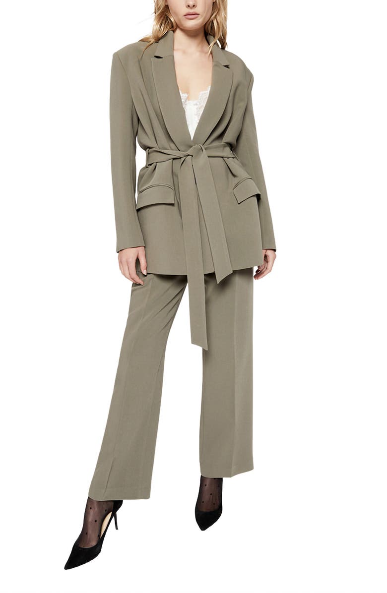 Bardot Belted Blazer, Alternate, color, 