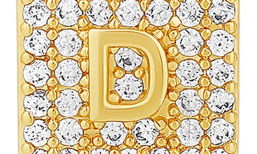 Shymi Mini Pavé Initial Medallion Necklace In Gold