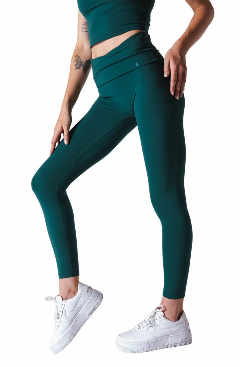 Cloud II Foldover Pant, Alternate, color, Forest