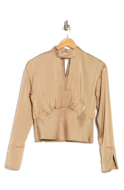 Parker The Long Sleeve Keyhole Top In Neutral