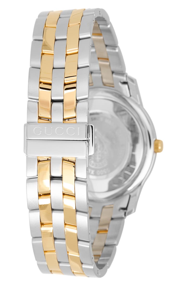 Gucci 5505 XL Two Tone Stainless Steel Bracelet Watch, 31mm, Alternate, color, 