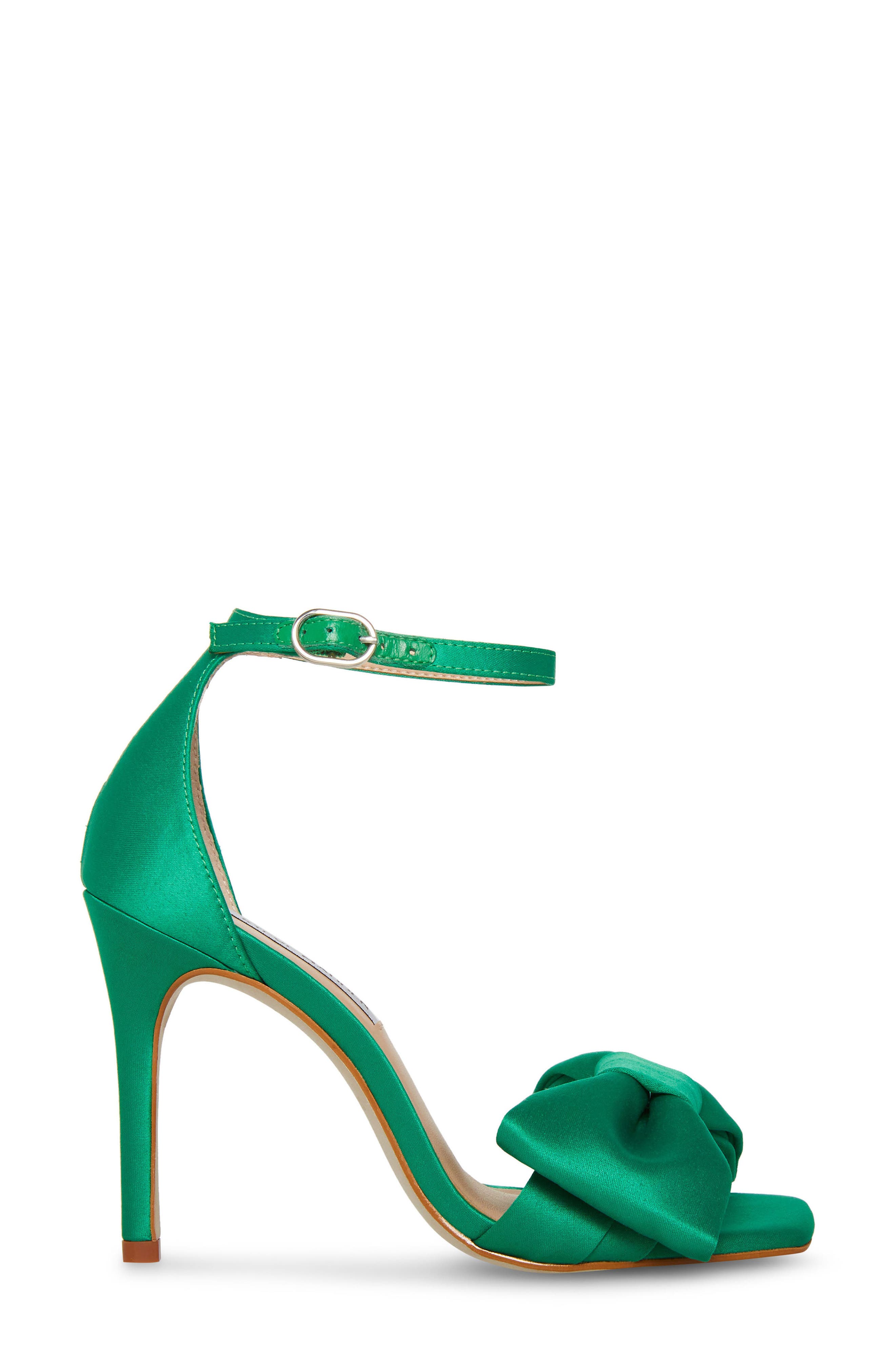 Trusty Ankle Strap Sandal, Alternate, color, GREEN SATIN