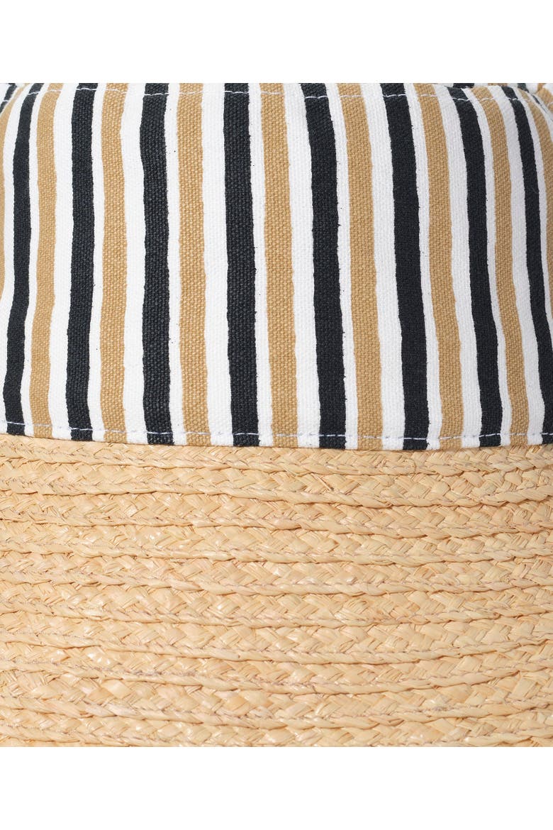 Montauk Stripe Bucket Hat, Alternate, color, Semolina