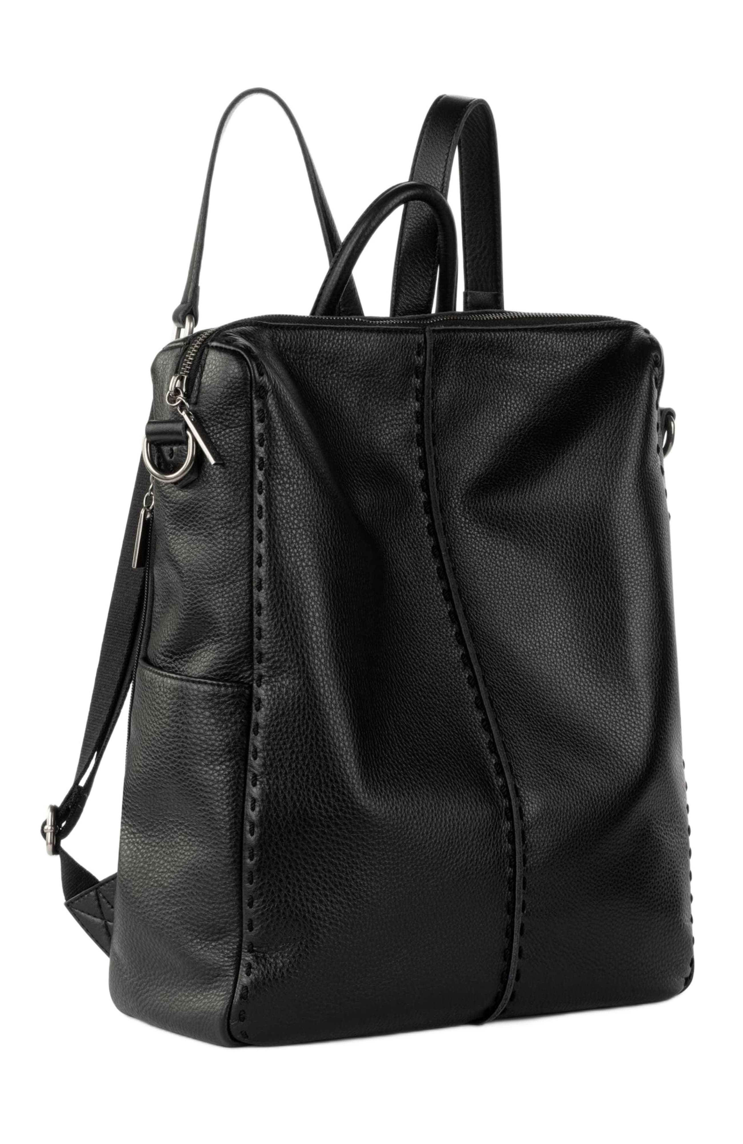 The Sak Los Feliz Convertible Backpack, Alternate, color, Black
