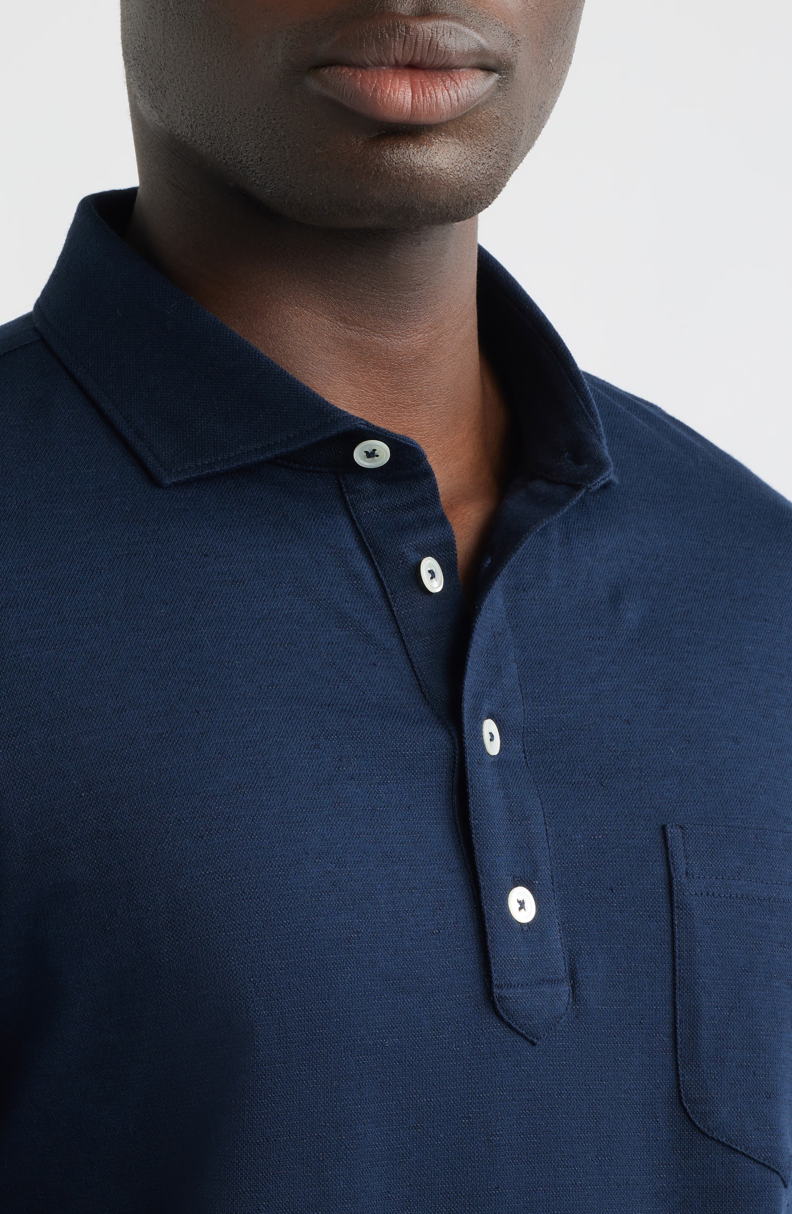 Landon Crown Crafted Long Sleeve Polo - image 2