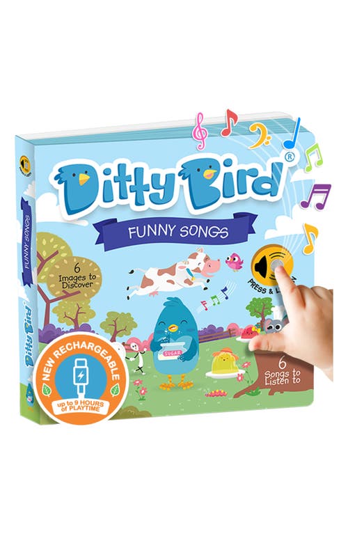 Ditty Bird Kids' Funny Songs Interactive Musical Sound Book in Blue  product
