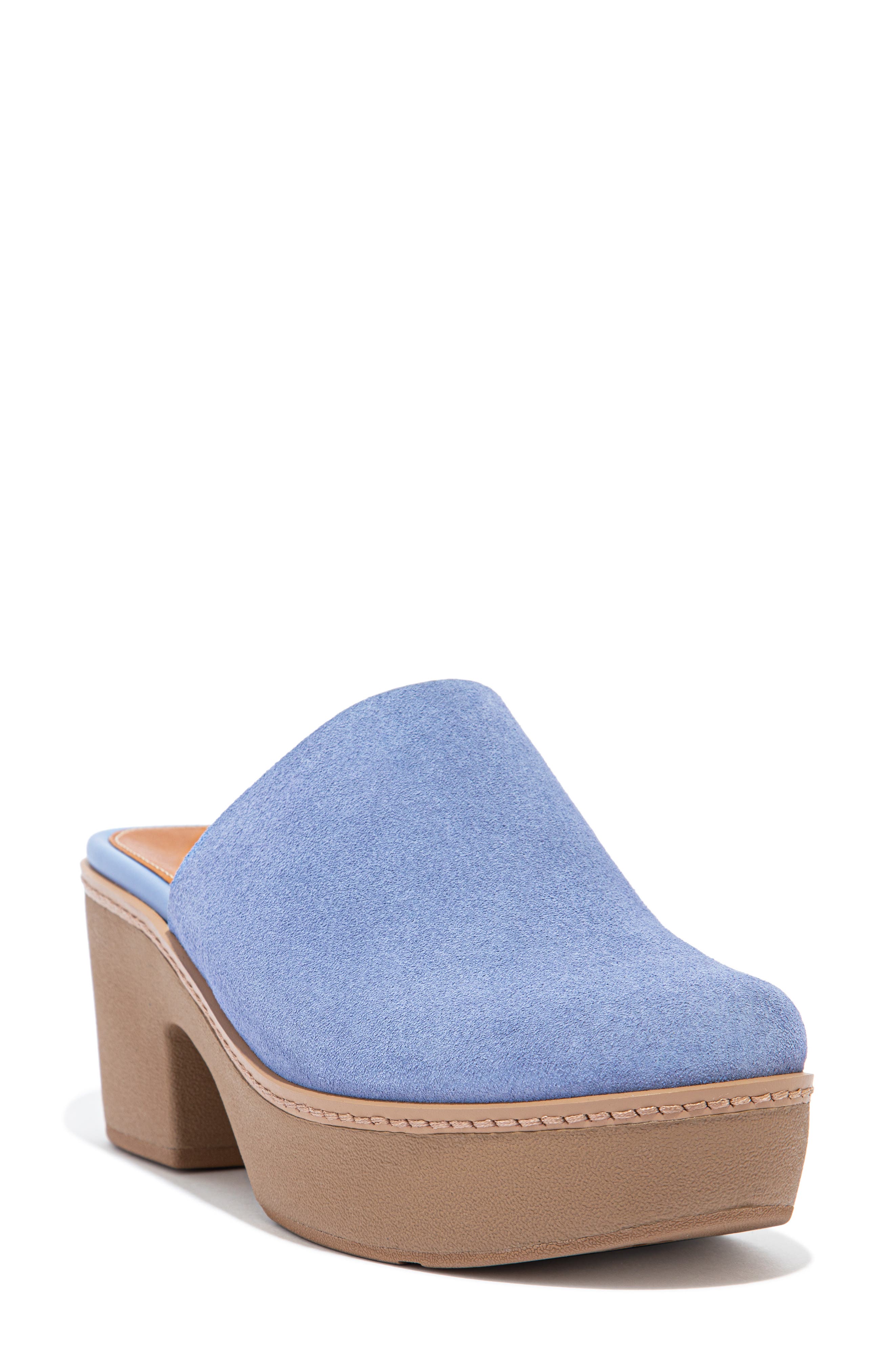FitFlop Pilar Suede Platform Mule, Main, color, 