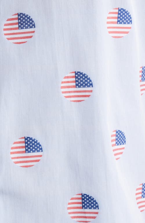 Scott Barber Flag Dot Jacquard Button-up Shirt In Blue