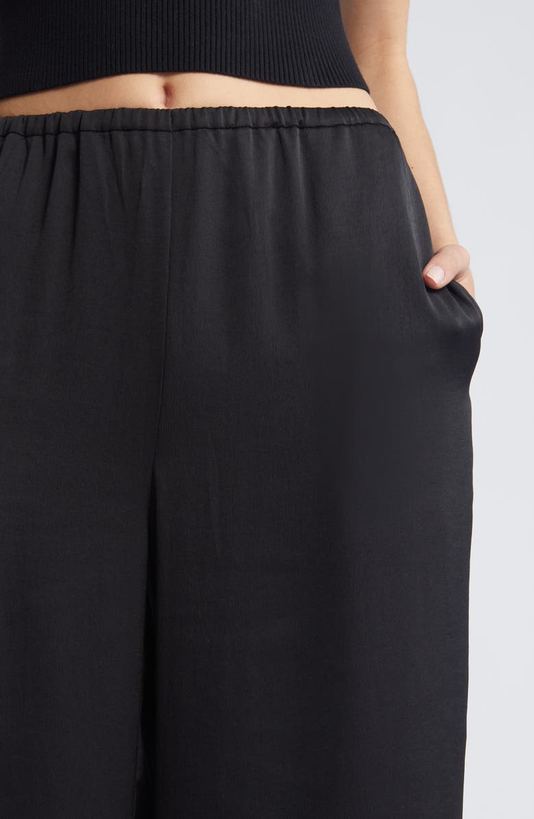 Open Edit Wide Leg Satin Pants, Alternate, color,