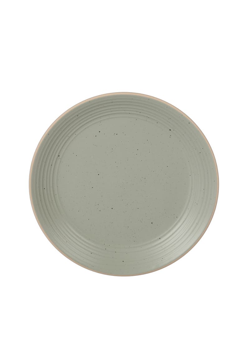 Dinah Double Bowl Stoneware Embossed Dinnerware Set, Alternate, color, Green
