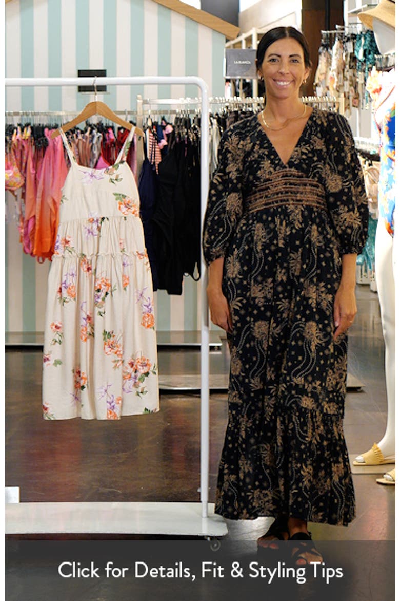 Kids' Floral Ruffle Tiered Midi Dress video