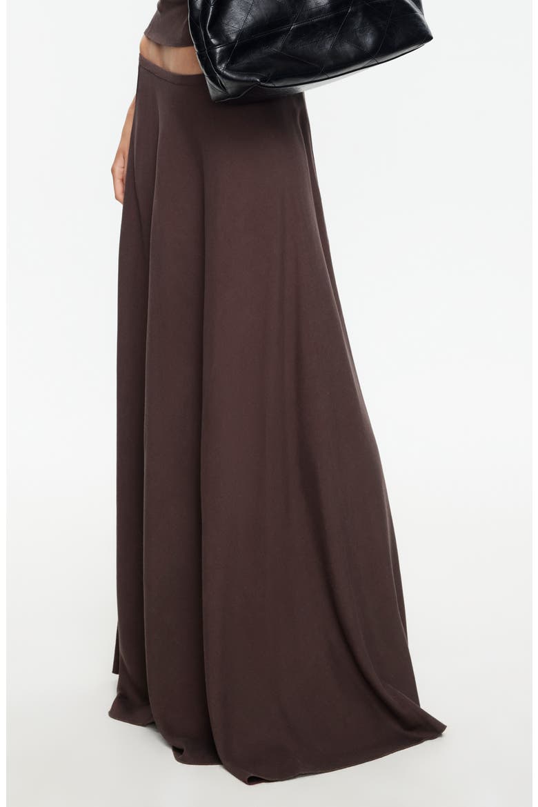 Halcycon Linen Blend Maxi Skirt, Alternate, color, BROWN