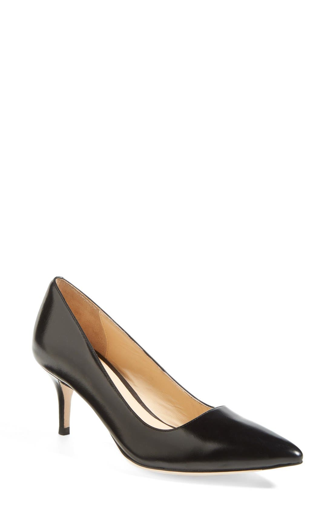 'Bradshaw' Pointy Toe Pump, Main, color, BLACK