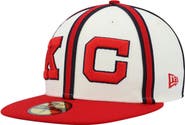 New Era Men's New Era Cream/Red Kansas City Monarchs Cooperstown Collection Turn Back The Clock 59FIFTY Fitted Hat