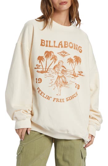 BILLABONG BILLABONG RIDE IN COTTON BLEND GRAPHIC SWEATSHIRT 