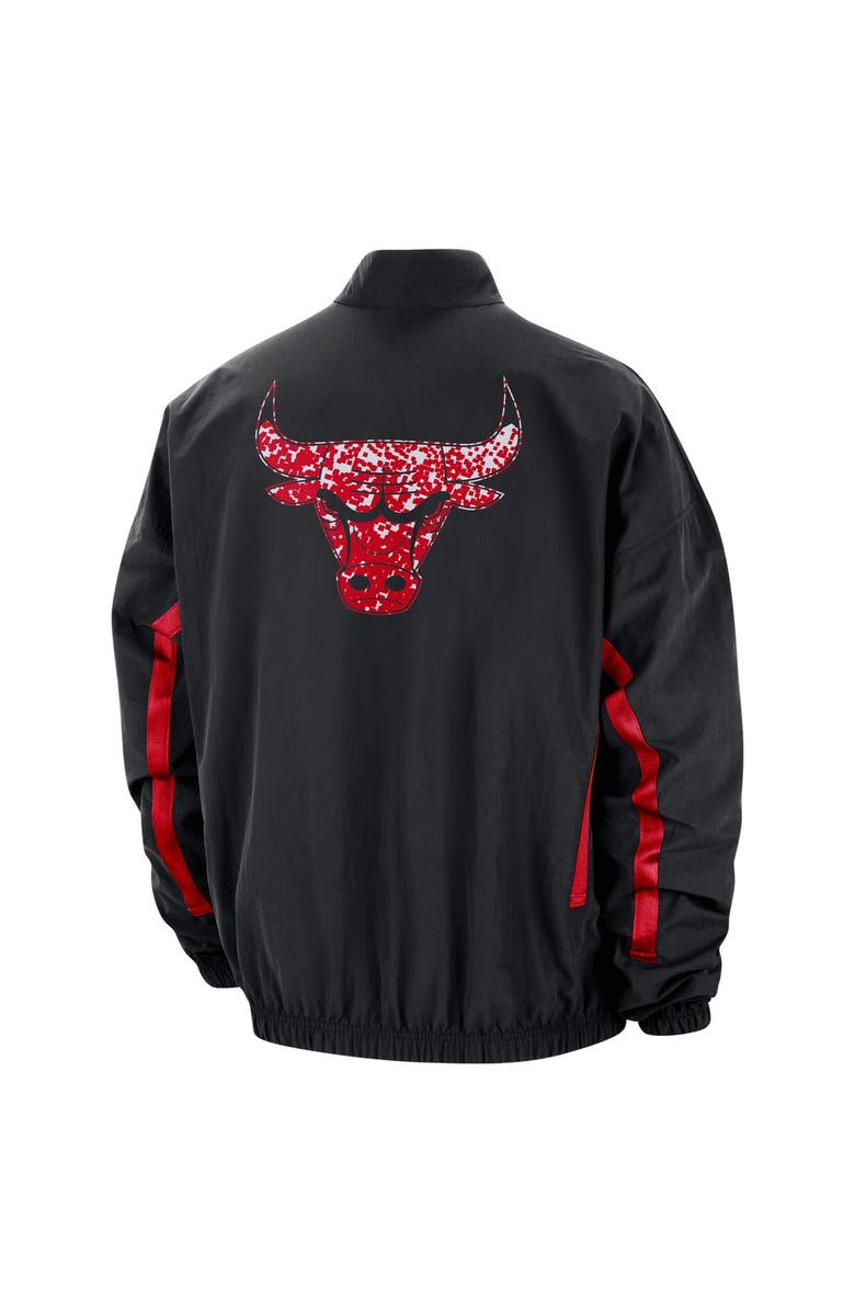 Nike Men's Nike Black Chicago Bulls Courtside Vintage Warmup Full-Zip Jacket, Alternate, color, Black