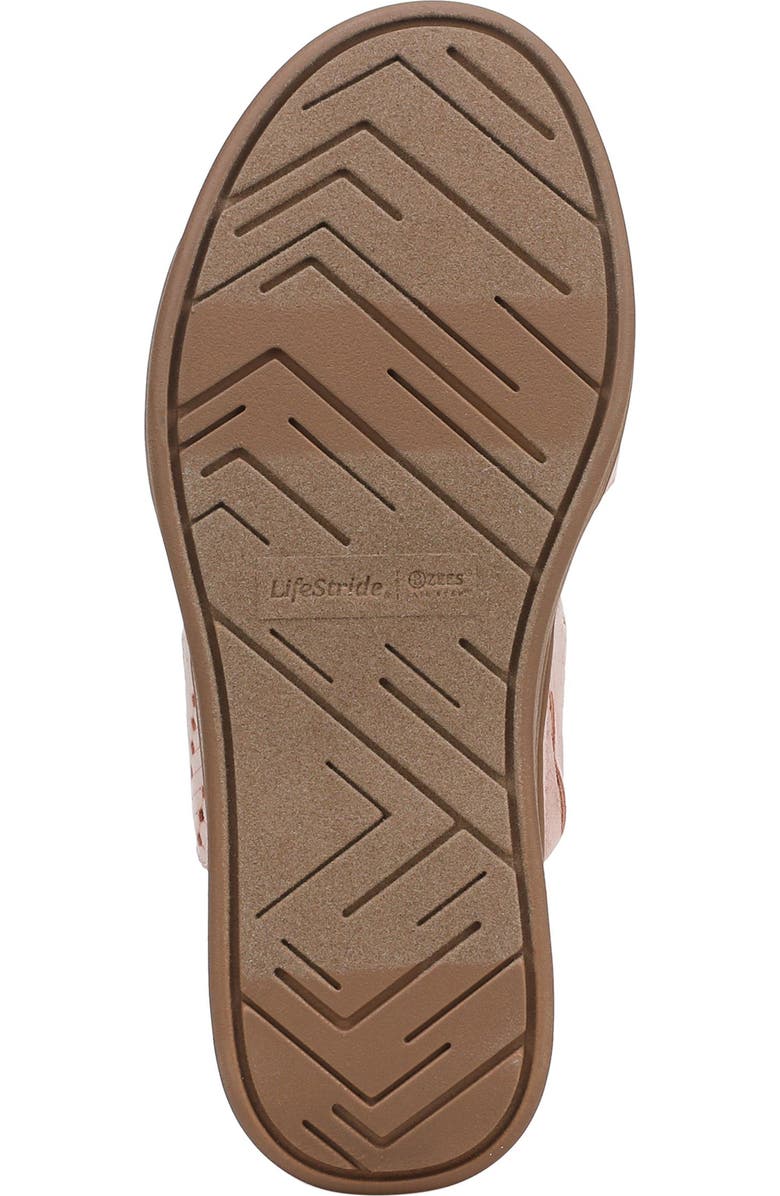 LifeStride Festive Slingback Platform Wedge Sandal - Wide Width Available, Alternate, color, Pink