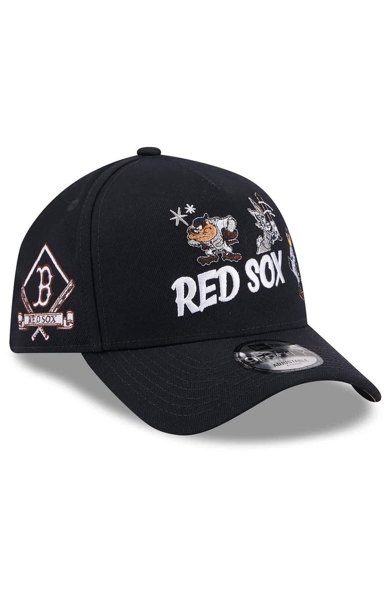 New Era Men's New Era Navy Boston Red Sox Looney Tunes A-Frame 9FORTY Adjustable Hat, Main, color, Navy