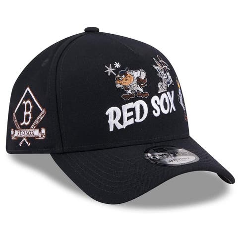 Men's New Era Navy Boston Red Sox Looney Tunes A-Frame 9FORTY Adjustable Hat