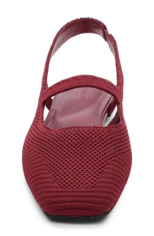 Sanctuary Klara Slingback Flat In Burgundy