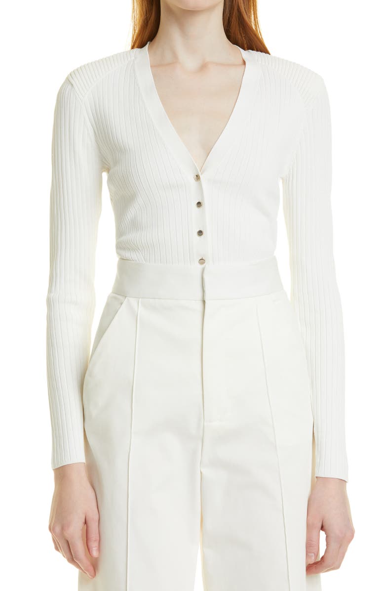 Ted Baker London Kiiarra Ribbed Cardigan, Main, color, 