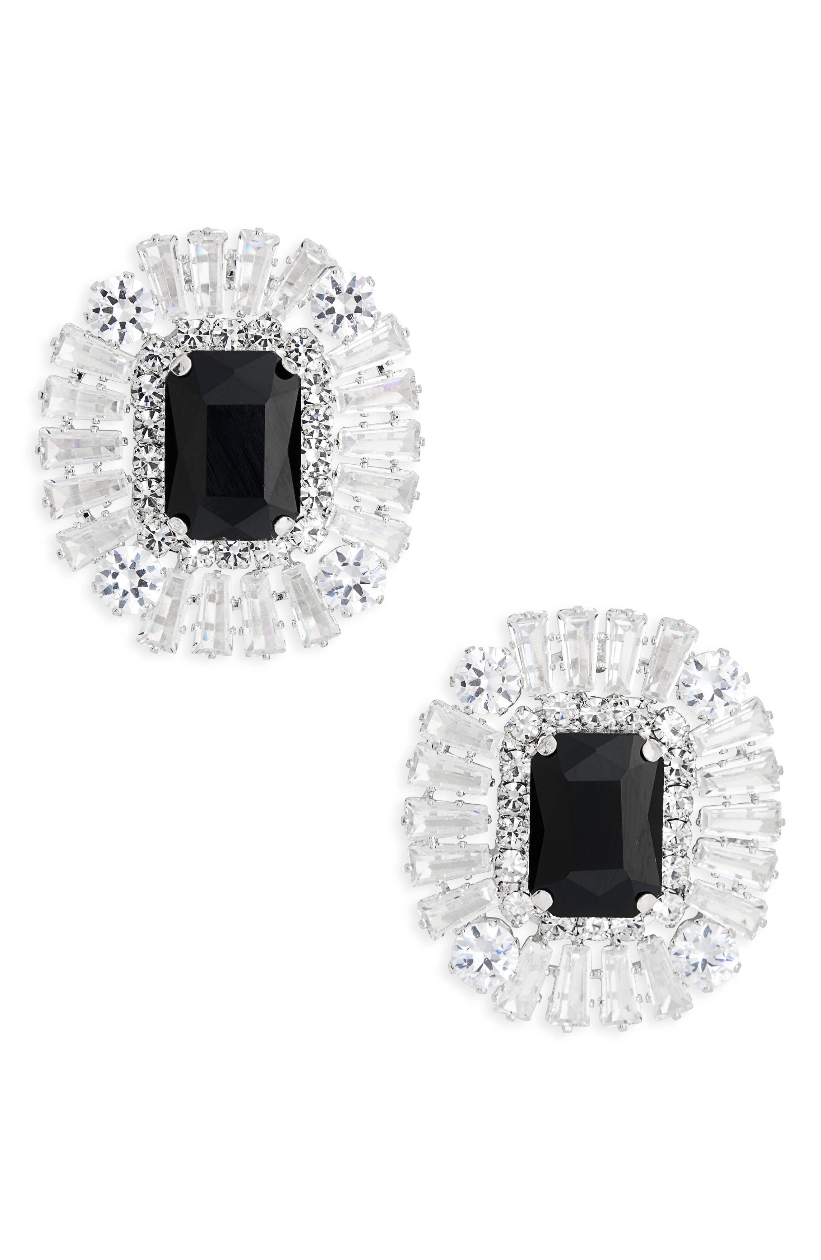 Tasha Crystal Halo Stud Earrings