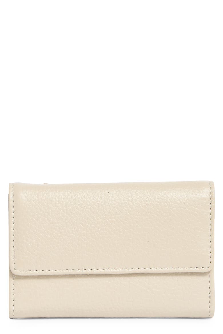 Rio Indexter Trifold Leather Wallet, Main, color, PARCHMENT
