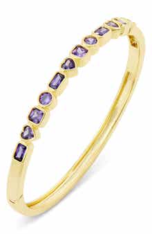 Multi Shape Bezel Set Bangle