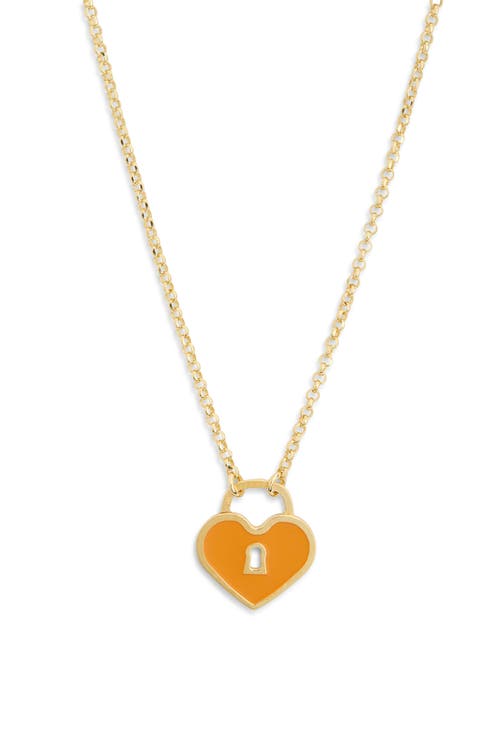 Heart Lock Pendant Necklace