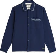 Scotch & Soda Waffle Texture Cotton Button-Up Shirt