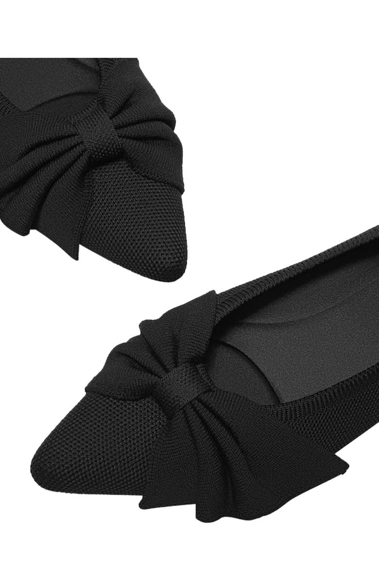 VIVAIA Pointed-Toe Bow Flats, Alternate, color, Black