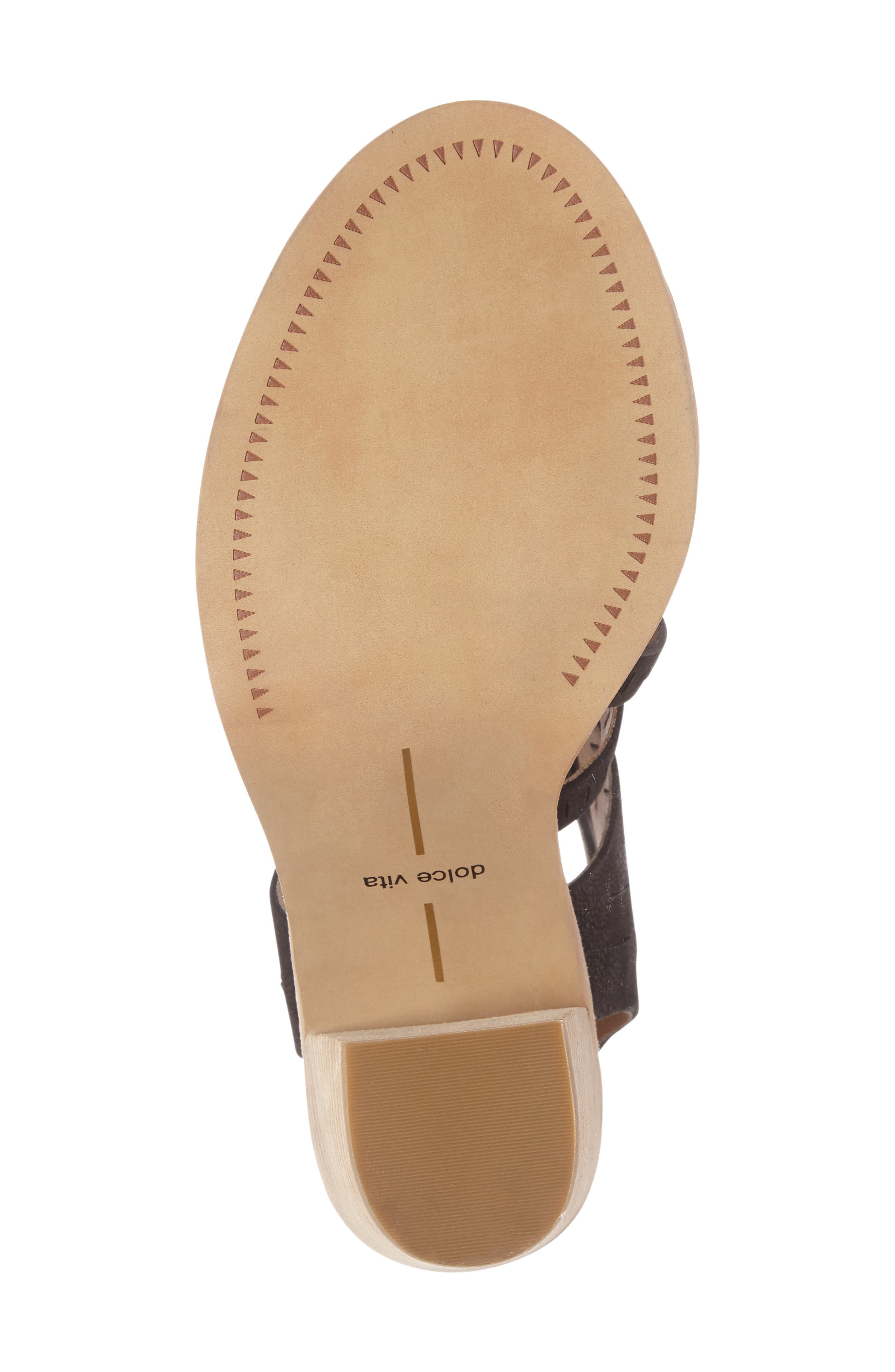 Luci Ghillie Lace Sandal, Alternate, color, BLACK NUBUCK LEATHER