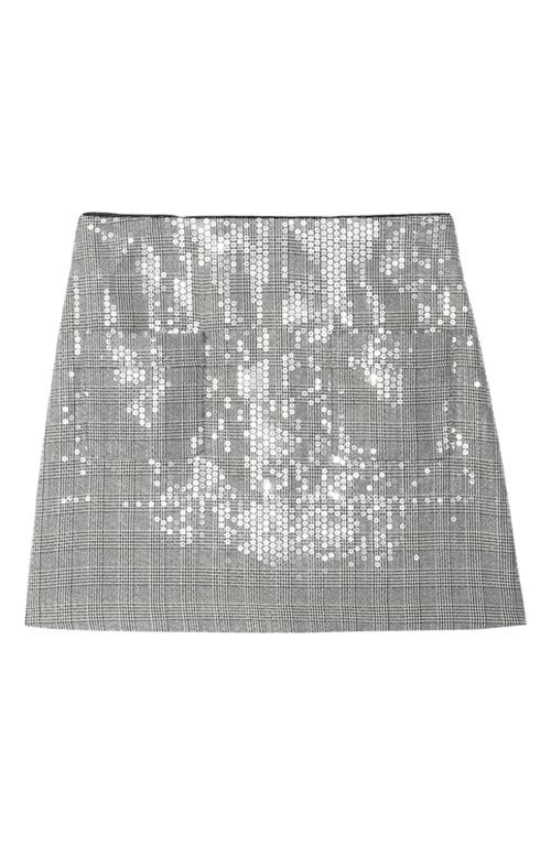 Zadig & Voltaire Jaime Sequin-embellished Mini Skirt In Gray