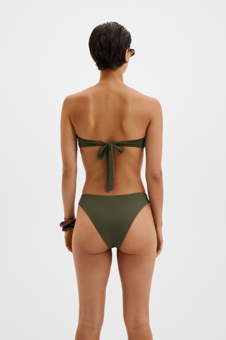 Leana Low Rise Bikini Bottoms, Alternate, color, Dusty Olive