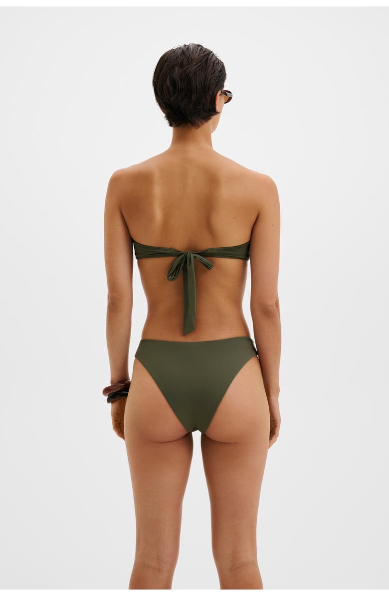 Malina Leana Low Rise Bikini Bottoms, Alternate, color, Dusty Olive