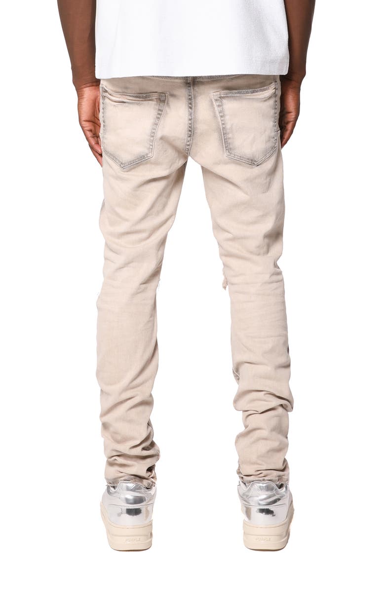PURPLE BRAND Ripped Skinny Jeans, Alternate, color, Tan