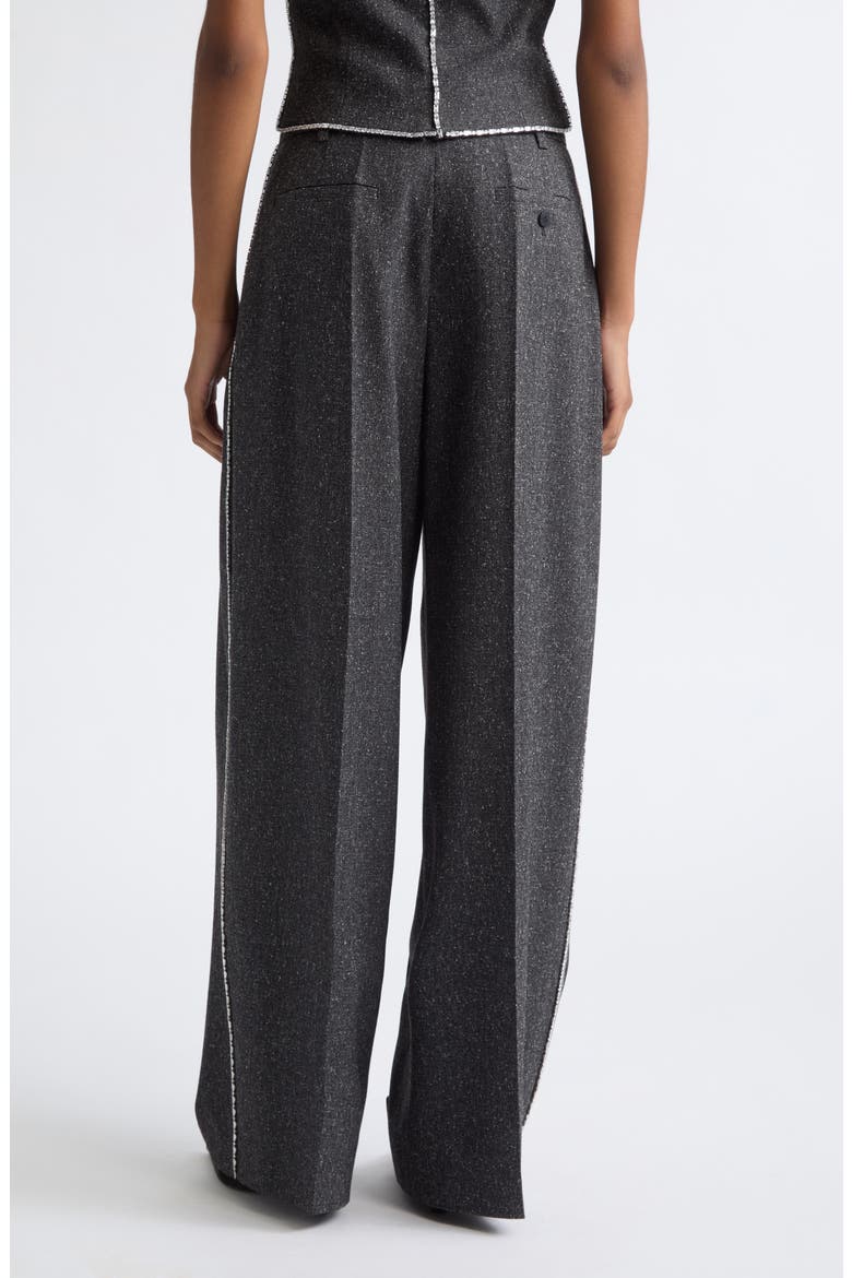 Mid Rise Tailored Wide Leg Pants, Alternate, color, CHARCOAL