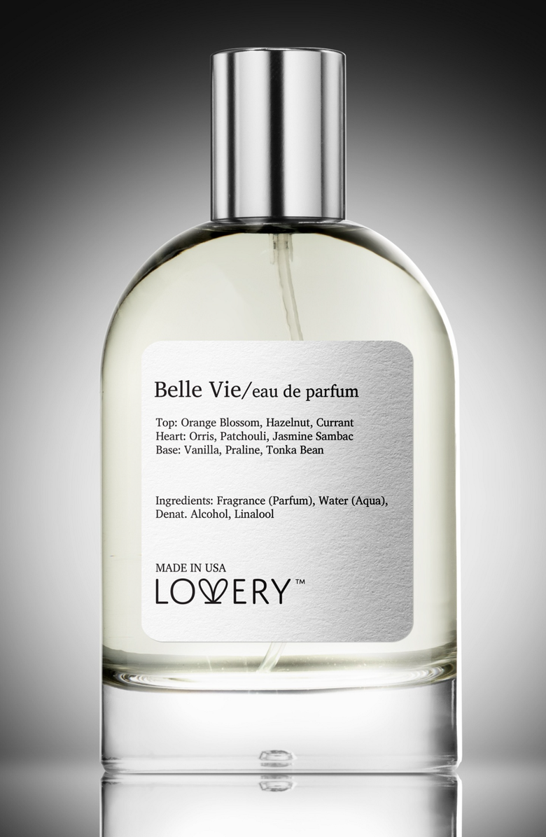 Lovery Belle Vie Eau de Parfum Spray A- 100ml Made in USA Floral Perfume for Women, Alternate, color, Silver, White, Cream, Black