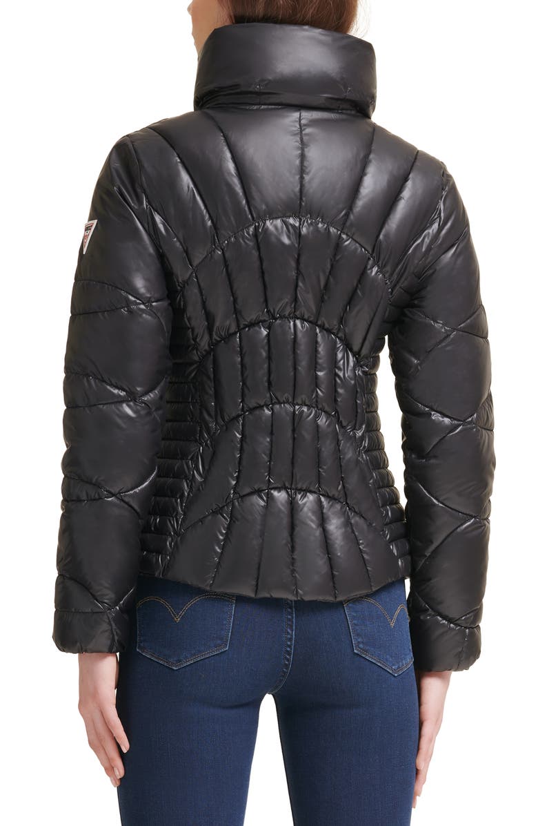 GUESS Quilted Puffer Jacket, Alternate, color,