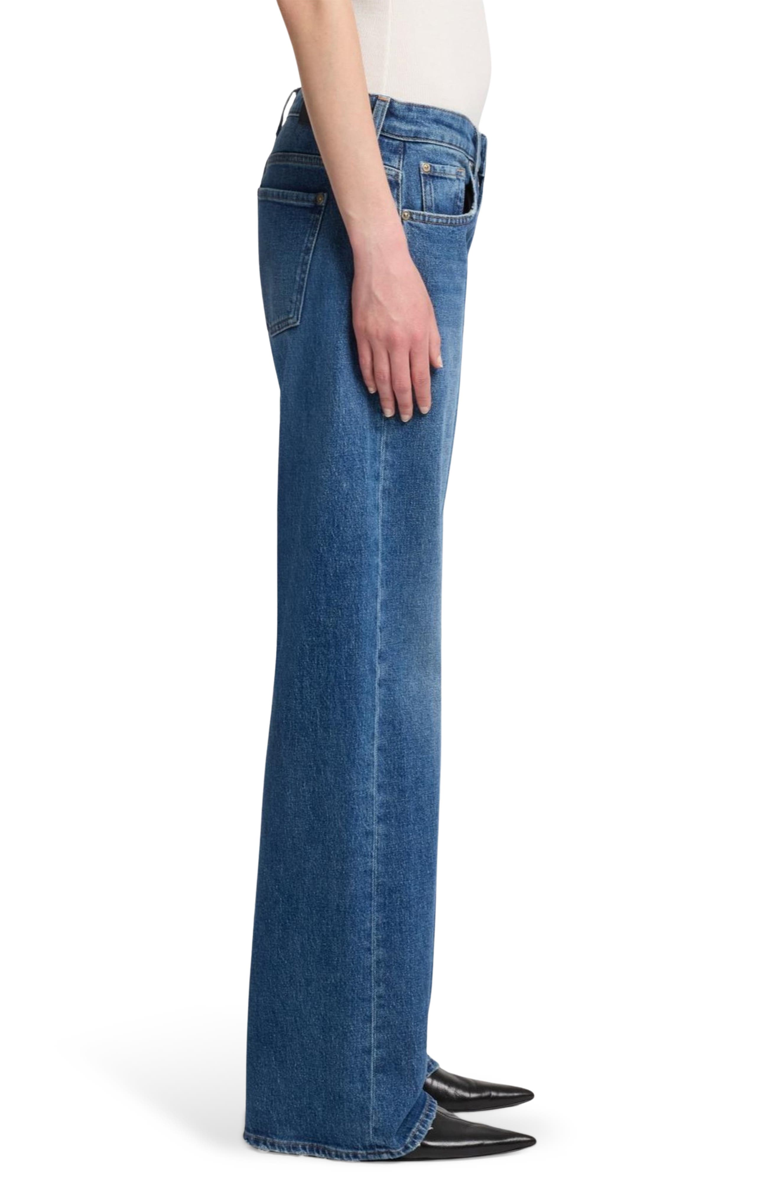 7 For All Mankind Low Rise Straight Leg Jeans — фото 3