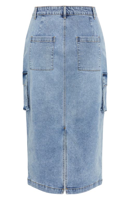 CITY CHIC CITY CHIC RAYA DENIM MIDI CARGO SKIRT