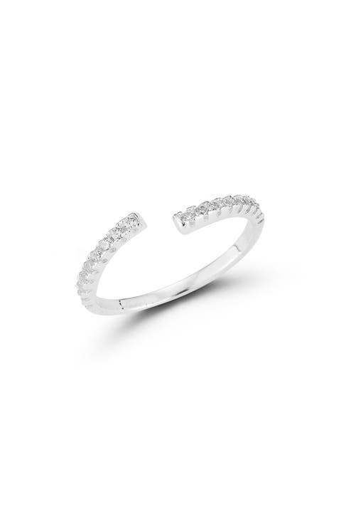 CZ Split Shank Ring