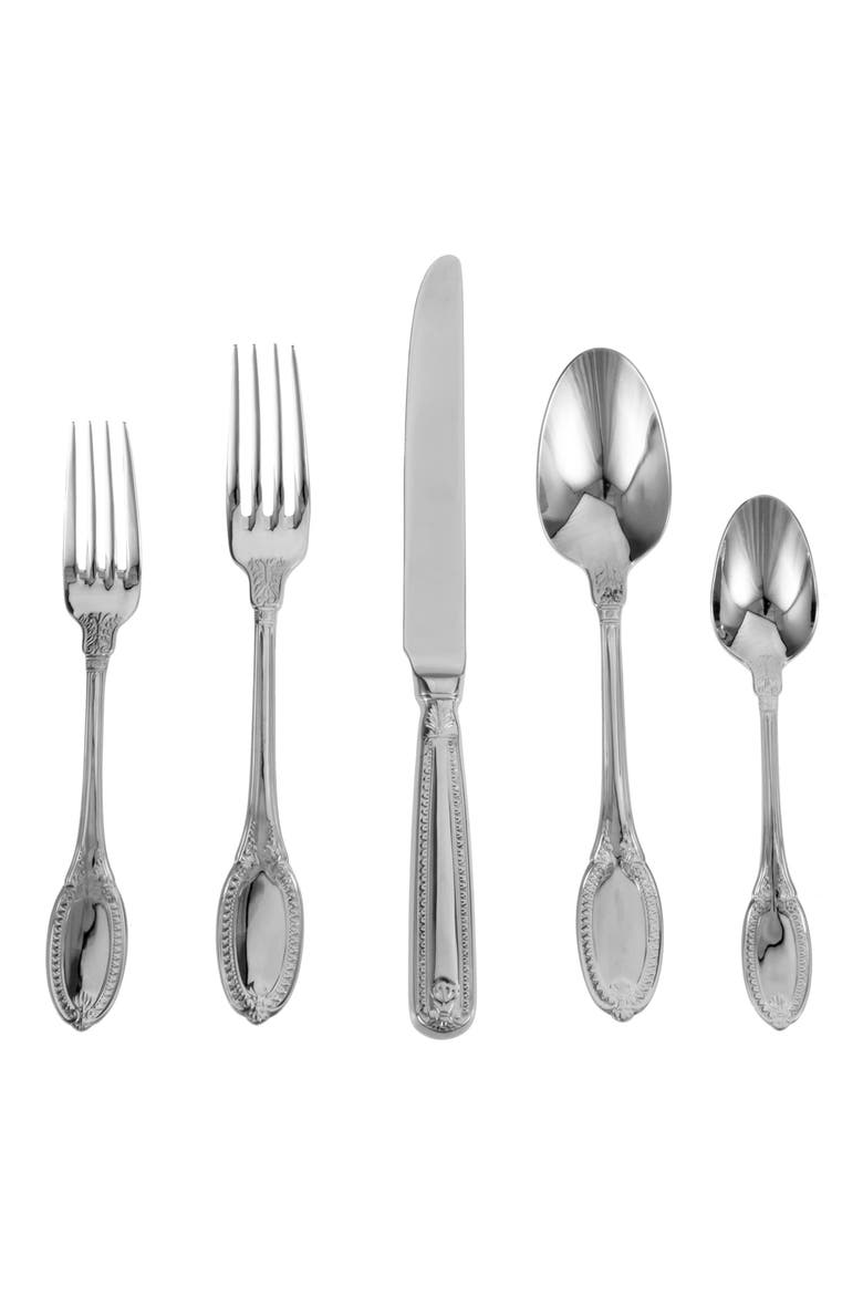 Imperia 45-Piece Flatware Set, Main, color, SILVER