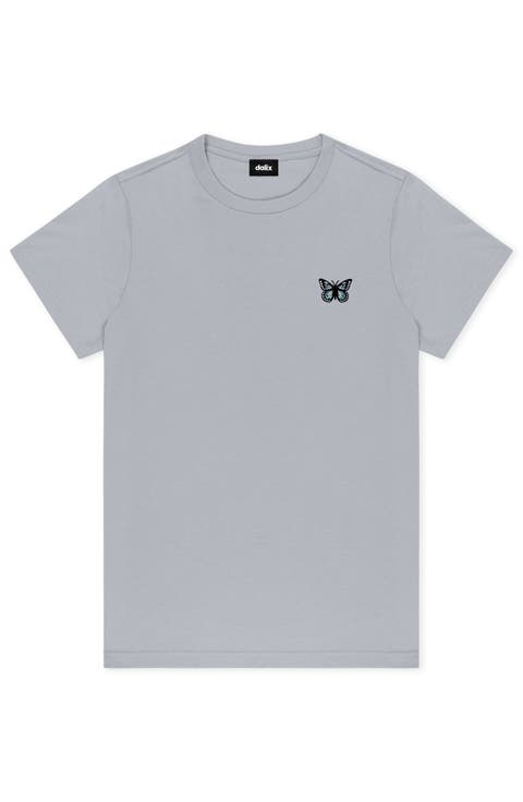 Butterfly Short Sleeve Classic Cotton Tee